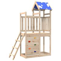 vidaXL Torre da Gioco con Arrampicata 110,5x52,5x215 cm Massello Pino