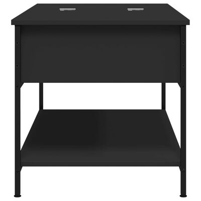 vidaXL Tavolino da Salotto Nero 100x50x50cm Legno Multistrato Metallo