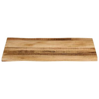 vidaXL Piano Tavolo Bordi Vivi 70x60x2,5cm Legno Massello Mango Grezzo