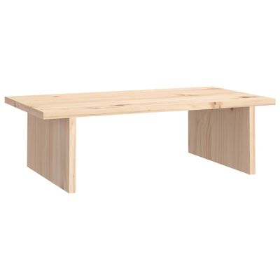 vidaXL Supporto per Monitor 50x27x15 cm in Legno Massello di Pino