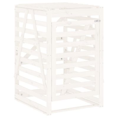 vidaXL Copribidone Bianco 84x90x128,5 cm in Legno Massello di Pino