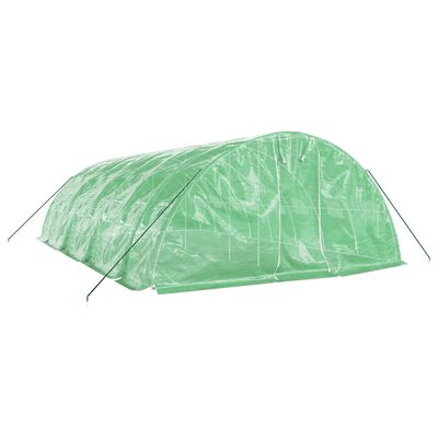 vidaXL Serra con Telaio in Acciaio Verde 40 m² 8x5x2,3 m