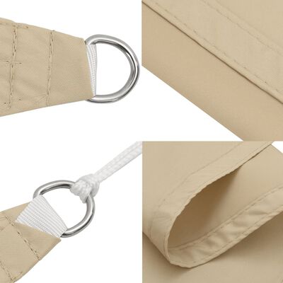 vidaXL Parasole a Vela in Tela Oxford Quadrato 4,5x4,5 m Beige