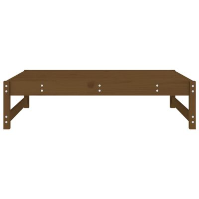 vidaXL Poggiapiedi Giardino Marrone Ambra 120x80cm Legno Massello Pino