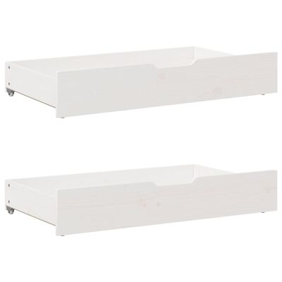 vidaXL Letto senza Materasso Bianco 90x200 cm Legno Massello di Pino