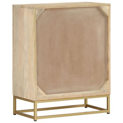 vidaXL Credenza con 2 Ante 55x30x70 cm in Legno Massello di Mango