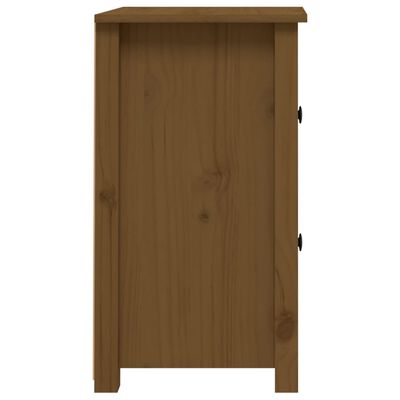 vidaXL Comodini 2 pz ambra 40x35x61,5 cm in Legno Massello di Pino