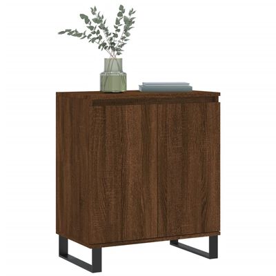 vidaXL Credenza Rovere Marrone 60x35x70 cm in Legno Multistrato