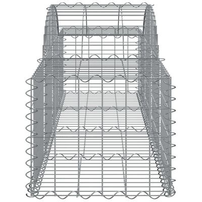 vidaXL Cesti Gabbioni ad Arco 30 pz 200x50x40/60 cm Ferro Zincato