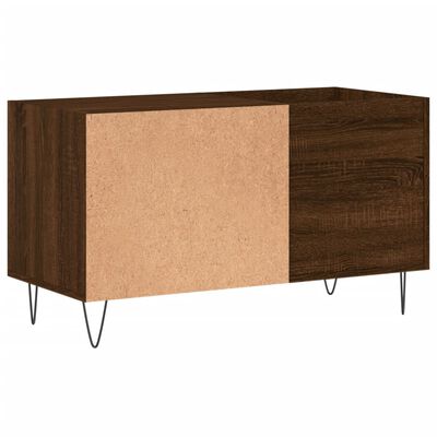 vidaXL Mobile Porta Dischi Rovere Marrone 85x38x48cm Legno Multistrato