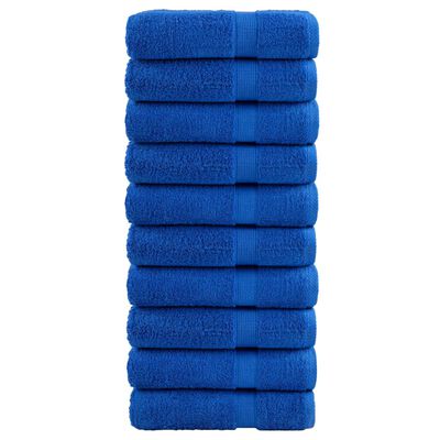 vidaXL Asciugamani da Bagno SOLUND 10 pz Blu 100x150cm 600gsm