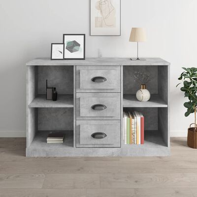 vidaXL Credenza Grigio Cemento 104,5x35,5x67,5 cm in Legno Multistrato