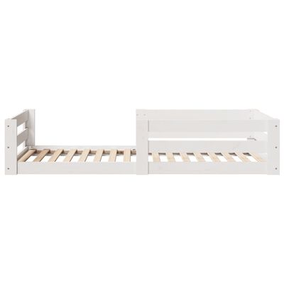 vidaXL Letto senza Materasso Bianco 90x200 cm Legno Massello di Pino