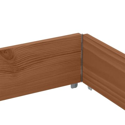 vidaXL Fioriera da Giardino Marrone 150x100 cm Legno Massello di Pino