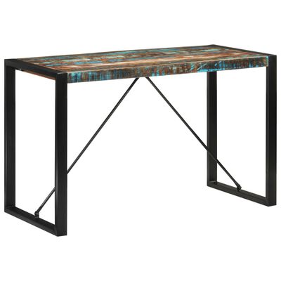 vidaXL Tavolo da Pranzo 120x55x76 cm in Legno Massello di Recupero