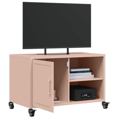 vidaXL Mobile TV Rosa 68x39x43,5 cm in Acciaio