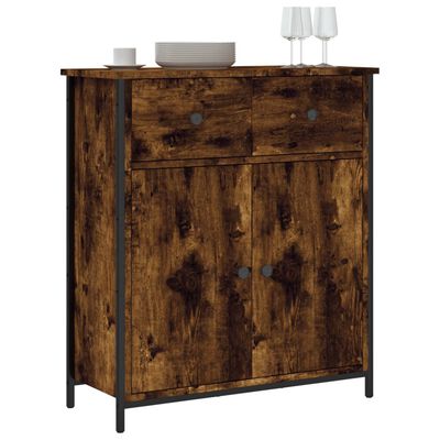 vidaXL Credenza Rovere Fumo 70x30x80 cm in Legno Multistrato