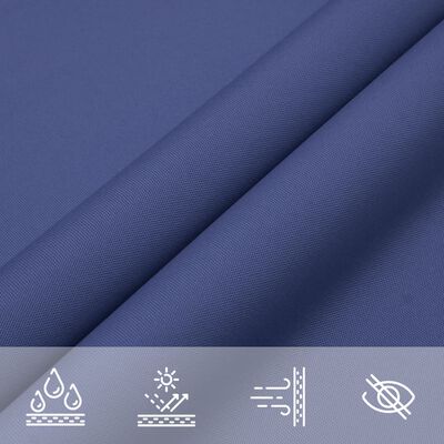 vidaXL Parasole a Vela in Tela Oxford Quadrata 7x7 m Blu