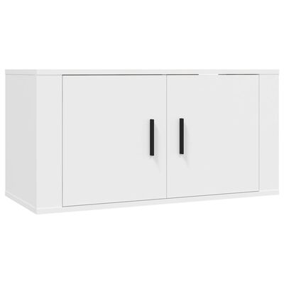 vidaXL Set Mobili Porta TV 3 pz Bianco in Legno Multistrato