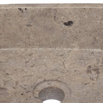 vidaXL Lavandino Grigio 30x30x13 cm in Marmo