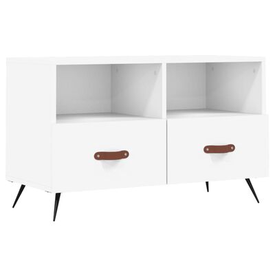 vidaXL Mobile Porta TV Bianco 80x36x50 cm in Legno Multistrato