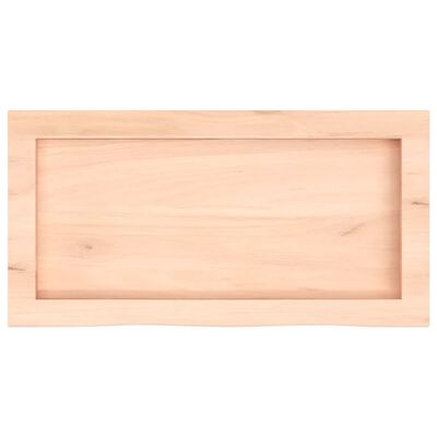 vidaXL Piano Bagno 60x30x(2-6) cm in Legno Massello Non Trattato