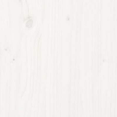 vidaXL Fioriera da Giardino Bianca 62x30x69 cm Legno Massello di Pino