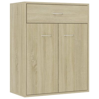 vidaXL Credenza Rovere Sonoma 60x30x75 cm in Legno Multistrato