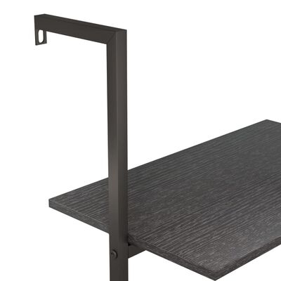 vidaXL Scaffale Pendente a 5 Livelli Nero 64x35x185 cm