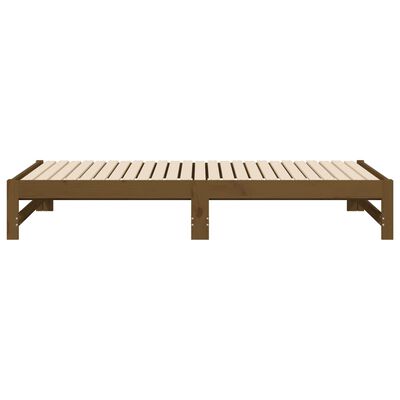 vidaXL Dormeuse Estraibile Ambra 2x(75x190) cm Legno Massello di Pino