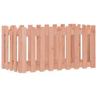 vidaXL Fioriera Rialzata Giardino Recinzione 100x50x50cm Legno Douglas