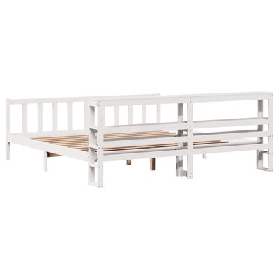 vidaXL Letto senza Materasso Bianco 180x200 cm Legno Massello di Pino