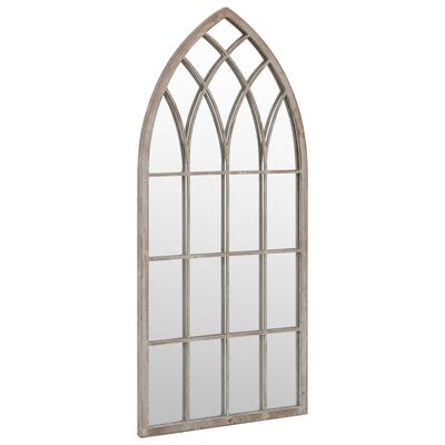 vidaXL Specchio da Giardino Sabbia 70x30 cm in Ferro per Uso Esterno