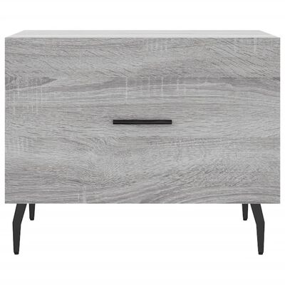 vidaXL Tavolini Salotto 2pz Grigio Sonoma 50x50x40cm Legno Multistrato