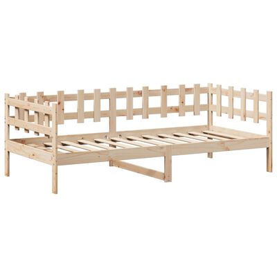 vidaXL Set Dormeuse e Panca con Tetto 90x200cm Legno Massello di Pino