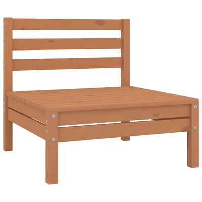 vidaXL Set Salotto da Giardino 10 pz in Legno Massello di Pino ambra