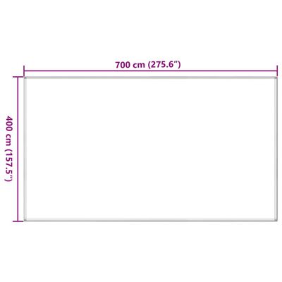 vidaXL Tappeto da Tenda Verde Chiaro 400x700 cm HDPE