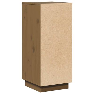 vidaXL Credenze 2 pz Ambra 31,5x34x75 cm in Legno Massello di Pino