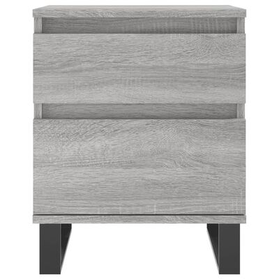 vidaXL Comodini 2pz Grigio Sonoma 40x35x50 cm in Legno Multistrato