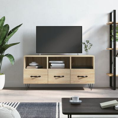 vidaXL Mobile Porta TV Rovere Sonoma 102x36x50 cm in Legno Multistrato