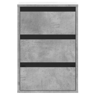 vidaXL Cassettiera Angolo Grigio Cemento 40x41x58cm Legno Multistrato