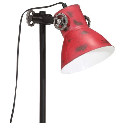 vidaXL Lampada da Scrivania 25 W Rosso Anticato 15x15x55 cm E27