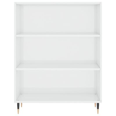 vidaXL Credenza Bianco Lucido 69,5x34x180 cm in Legno Multistrato