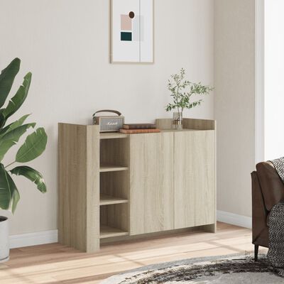 vidaXL Credenza Rovere Sonoma 100x35x75 cm in Legno Multistrato