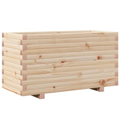 vidaXL Fioriera da Giardino 90x40x49,5 cm in Legno Massello di Pino