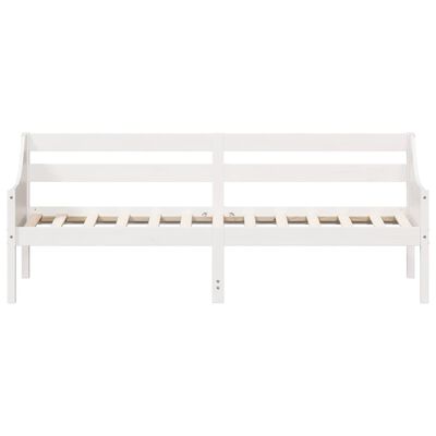 vidaXL Dormeuse senza Materasso Bianca 90x200 cm Legno Massello Pino