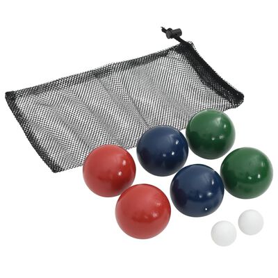 vidaXL Set Bocce 8 pz con Custodia Trasporto in Legno Massello di Pino