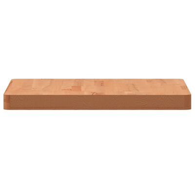 vidaXL Piano per Tavolo 50x50x4 cm Quadrato Legno Massello di Faggio