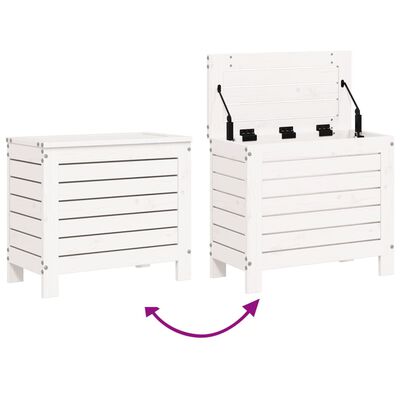 vidaXL Set Divani da Giardino 7 pz Bianco in Legno Massello di Pino