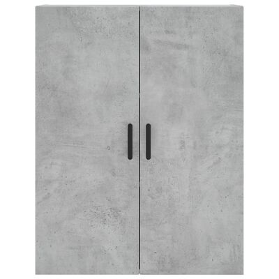 vidaXL Mobili a Parete 2 pz Grigio Cemento 69,5x34x90 cm